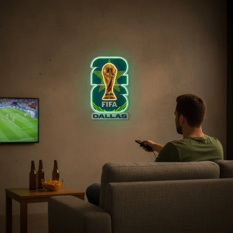 Dallas 2026 FIFA World Cup Neon Sign