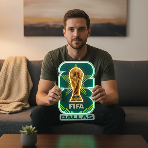 Dallas 2026 FIFA World Cup Neon Sign
