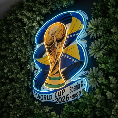 Bosnia & Herzegovina National Team Neon Sign