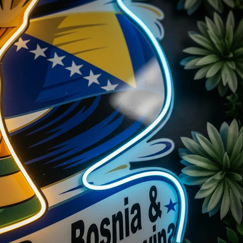 Bosnia & Herzegovina National Team Neon Sign