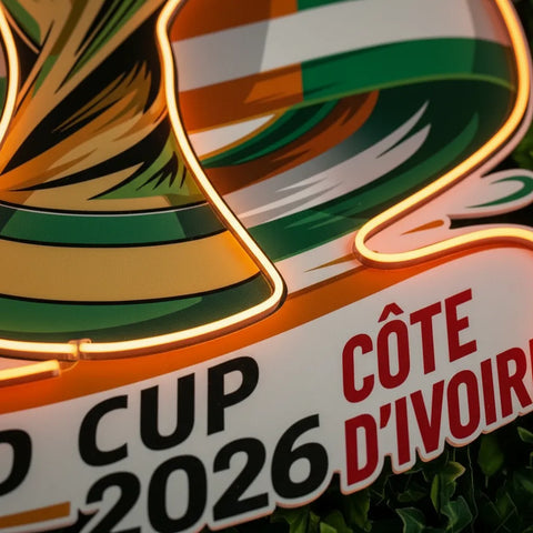 Côte d'Ivoire National Team Neon Sign