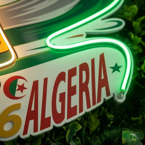 Algeria National Team Neon Sign
