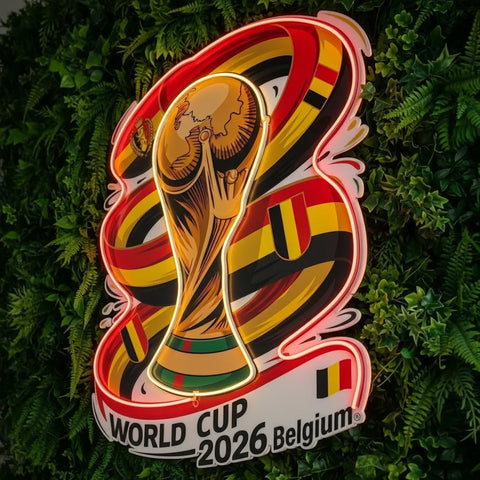 Belgium National Team Neon Sign