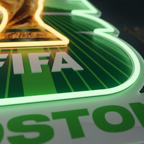 Boston 2026 FIFA World Cup Neon Sign