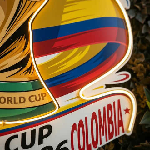 Colombia National Team Neon Sign