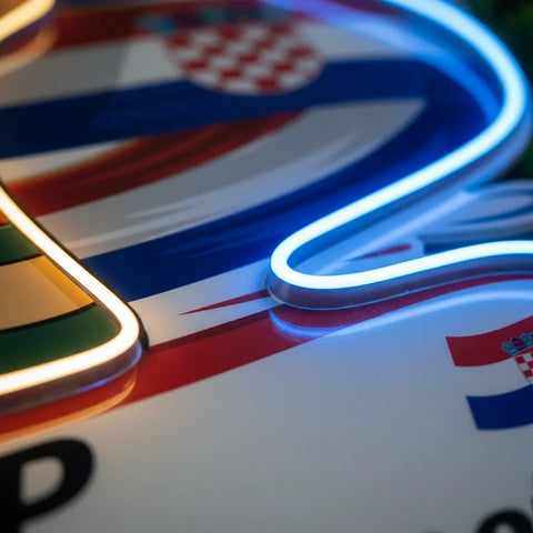 Croatia National Teams Neon Sign