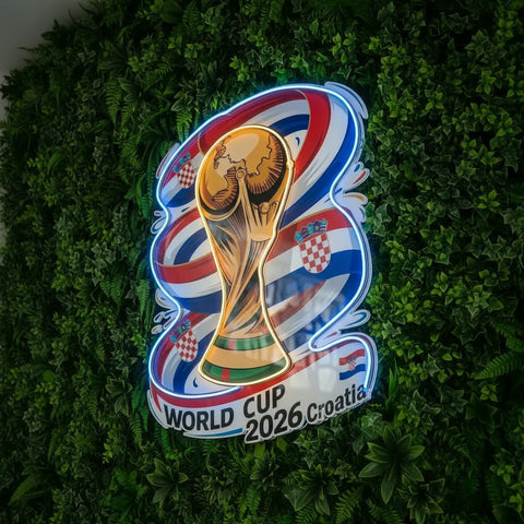 Croatia National Teams Neon Sign
