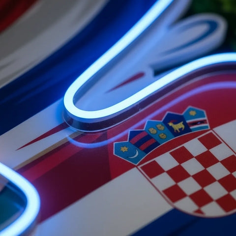 Croatia National Teams Neon Sign