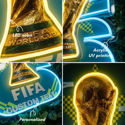 Custom World Cup Neon Sign - DALLAS