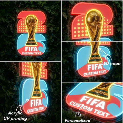 Custom World Cup Neon Sign - Los Angeles