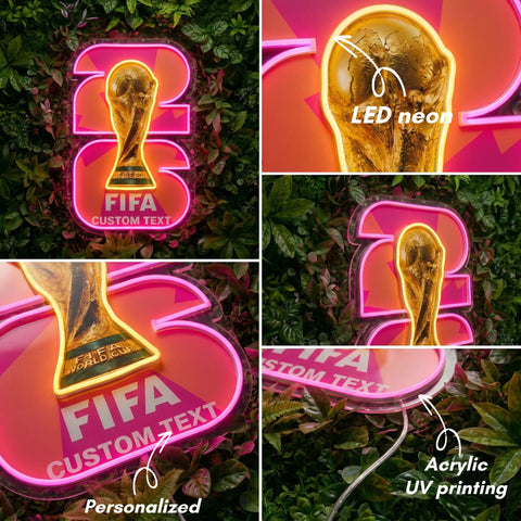 Custom World Cup Neon Sign -  Miami